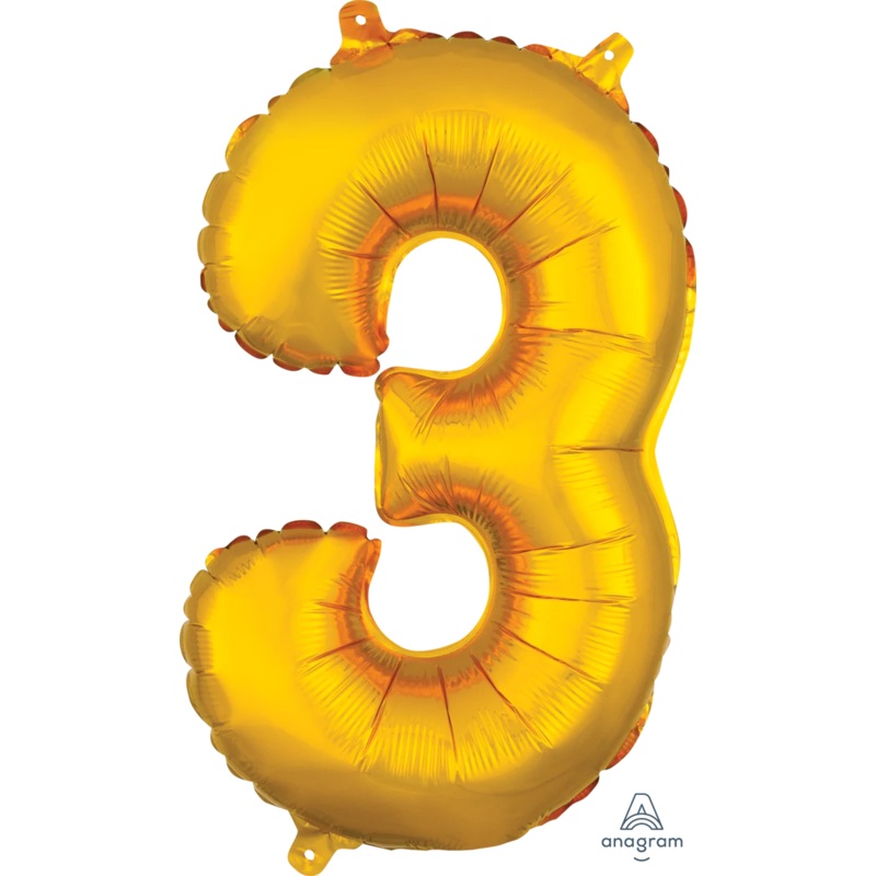 Number 3 Gold 3308101 - 14 in