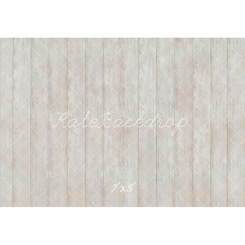 Kate Vintage Wood Neutral Floor Backdrop Designed by Kate Image Microfiber (Printed) 7x5ft(2.2x1.5m)