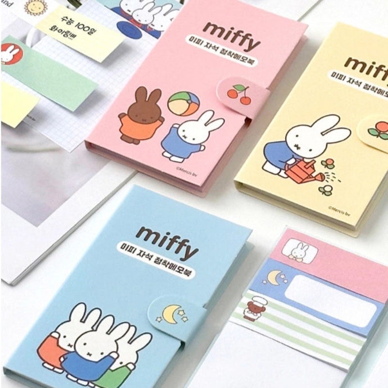 Miffy Variety Sticky Memo Note Pad Book Pink