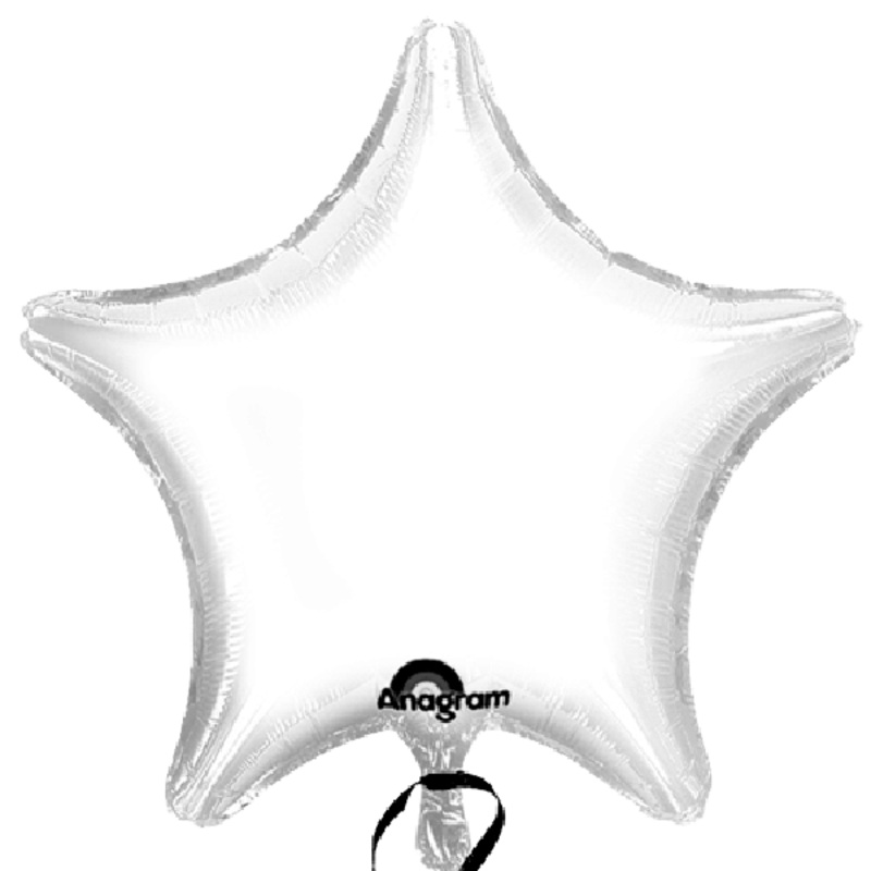 White Star Mylar Balloon 18" | 1ct