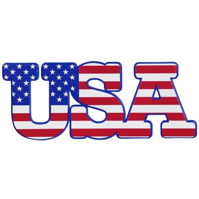 14" USA Flag Sign