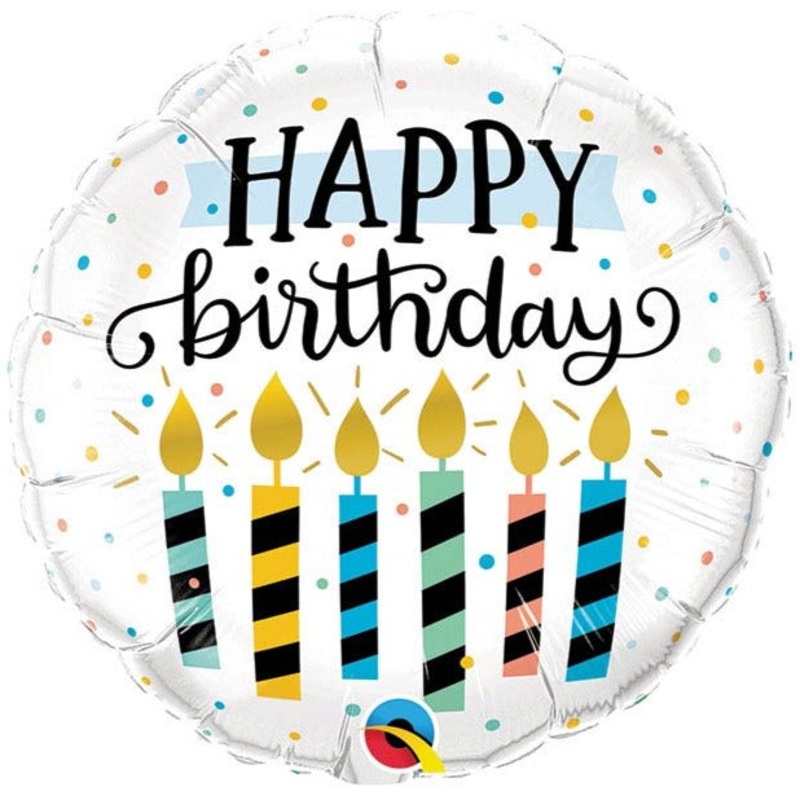Birthday Candles Small Balloon Helium-Filled (local only)