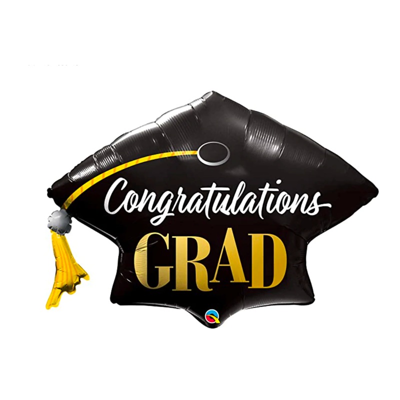 Congratulation Grad Cap Balloon Helium-Filled (local only)