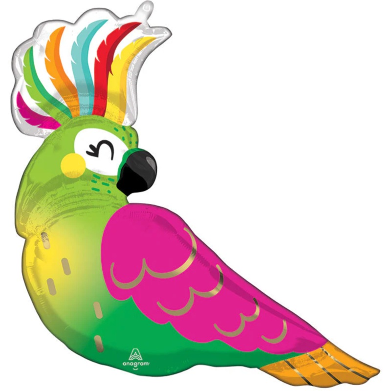Tropical Parrot Balloon Helium-Filled (local only)