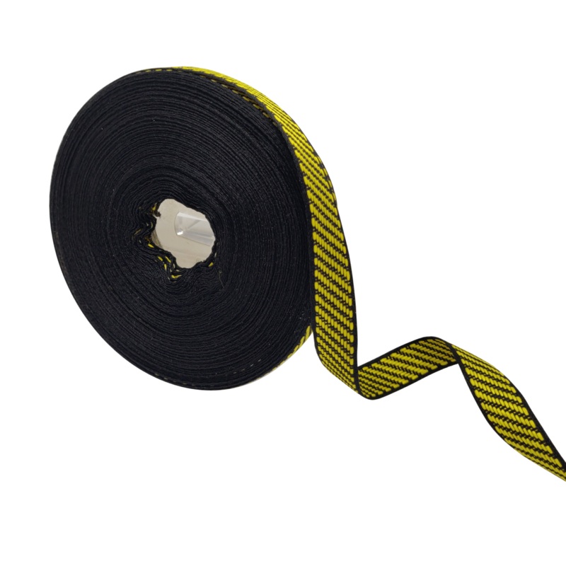 VEGA STRIPES | YELLOW & BLACK | 15MM | 25MTR