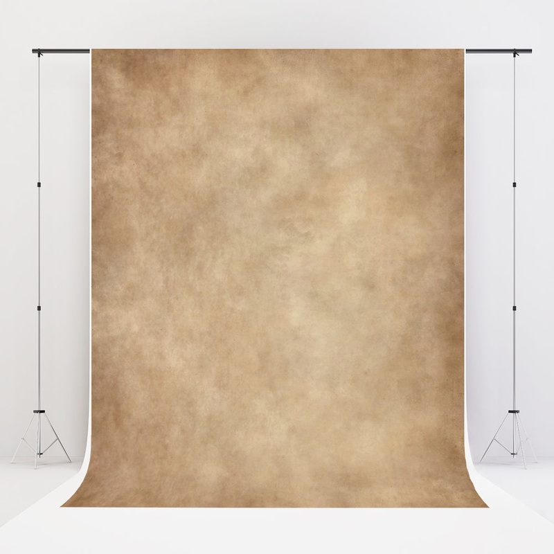 Kate Abstract Backdrop Light Brown Cream Color Portrait for Photography 5x3ft - newborns and babies Microfiber (Printed)