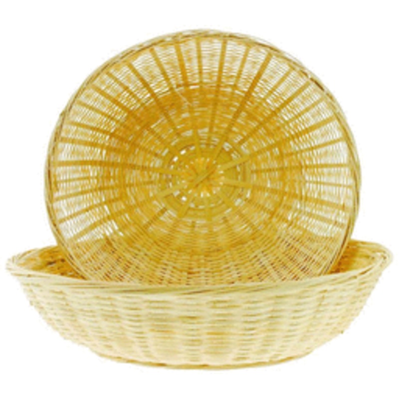 10" Bamboo Bun Basket