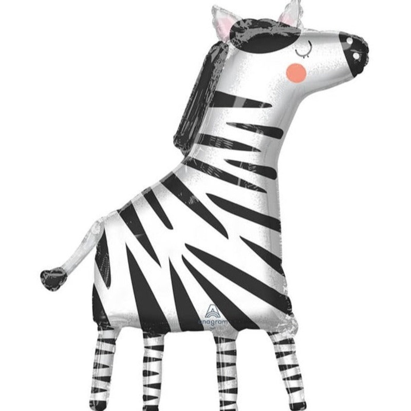 Wild Zebra Balloon Helium-Filled (local only)
