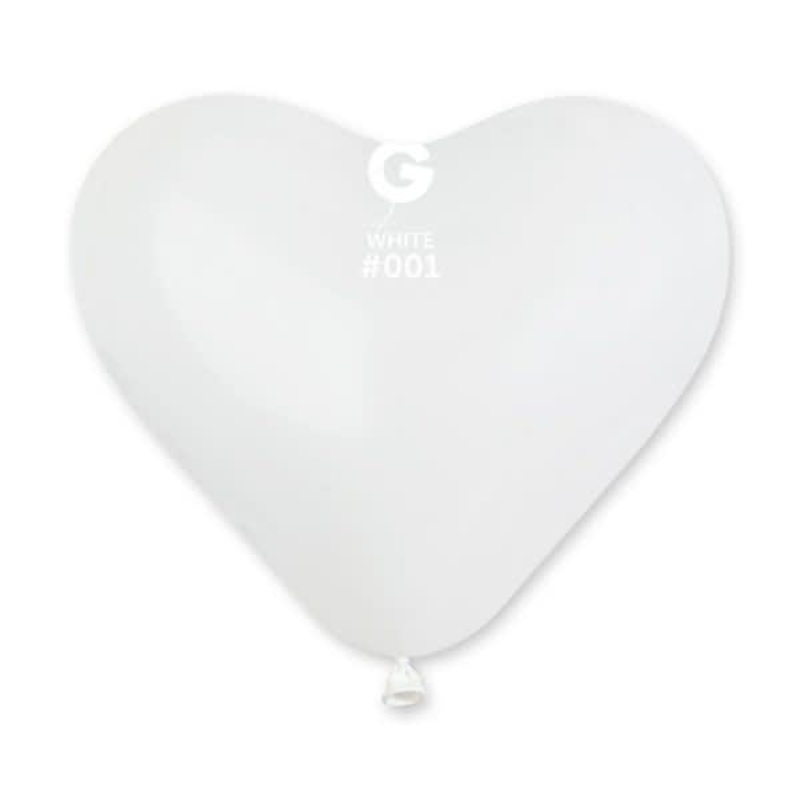 White 10 Latex Balloons (50 count)