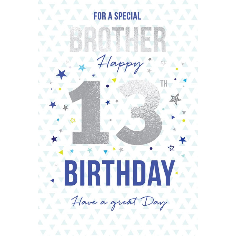Brother 13 Birthday Card