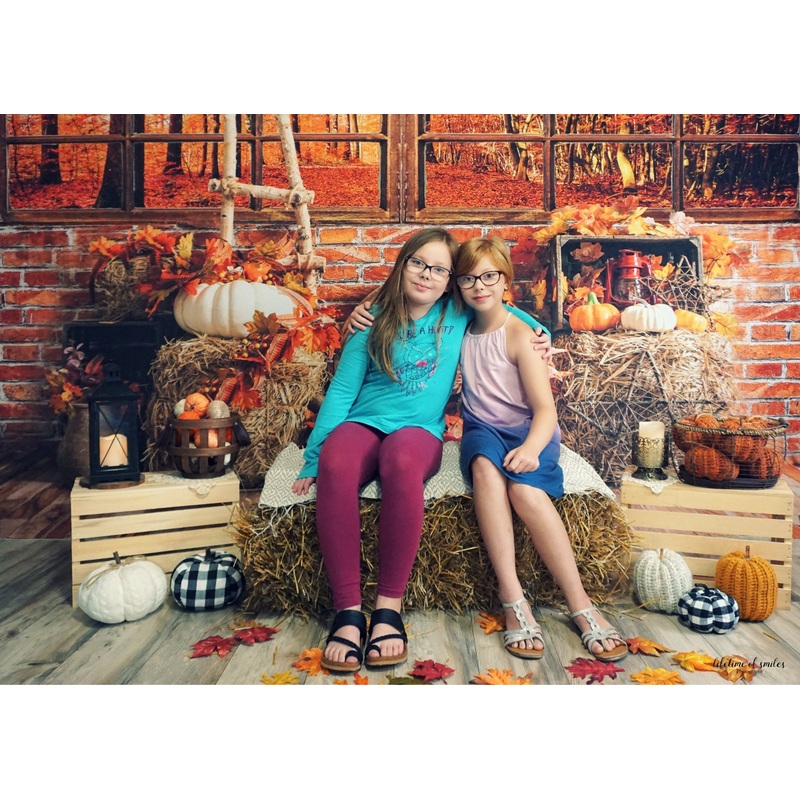 Kate Autumn Backdrop Barn Window Leaves for Photography 5x3ft - newborns and babies Microfiber (Printed)