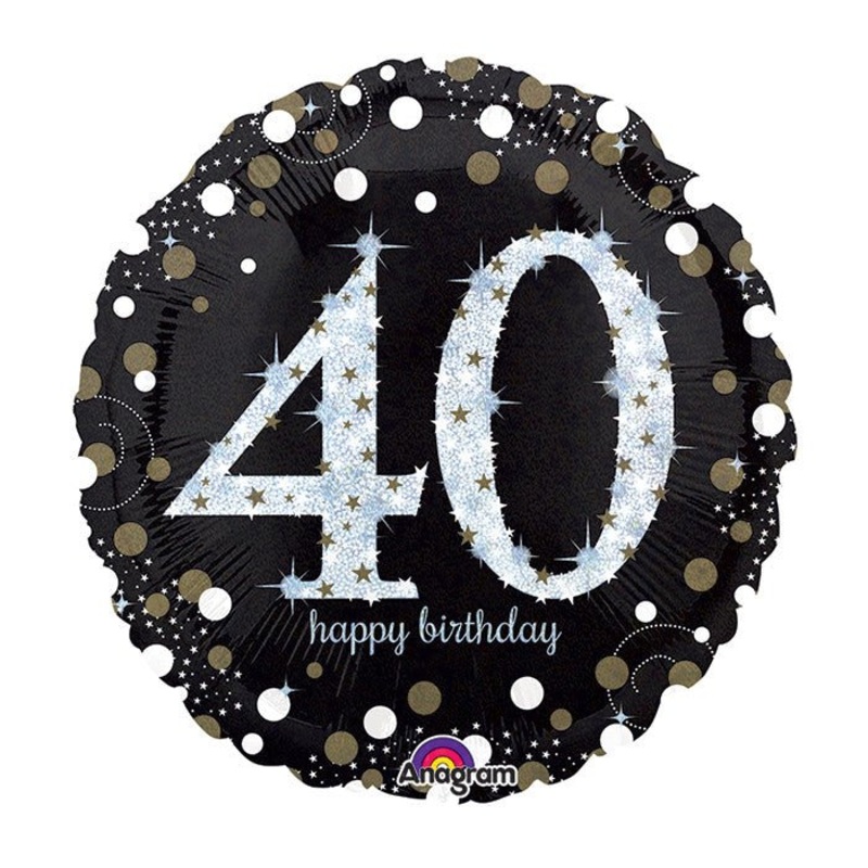 Sparkling 40 Mylar Balloon, 18'' | 1ct