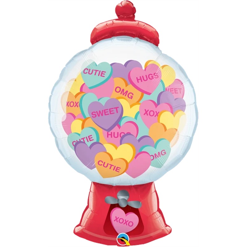 Candy Hearts Gumball Machine 24711