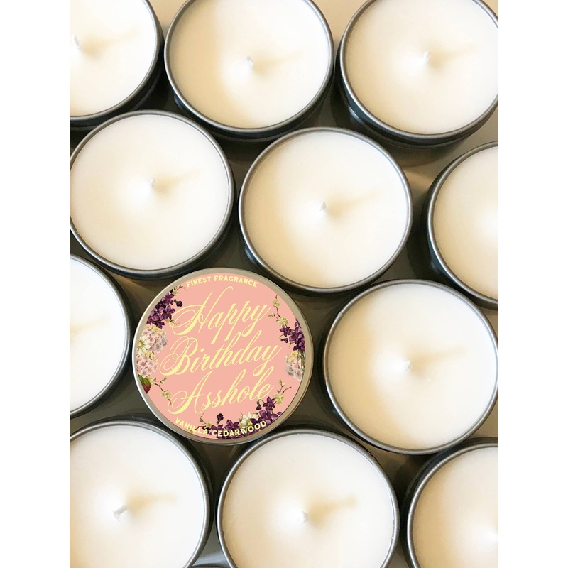 Happy Birthday Asshole Candle