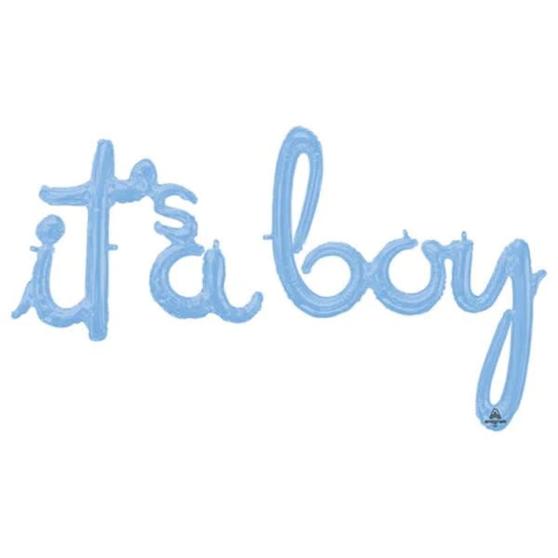 Script Phrase It's a Boy Baby Blue 3916911
