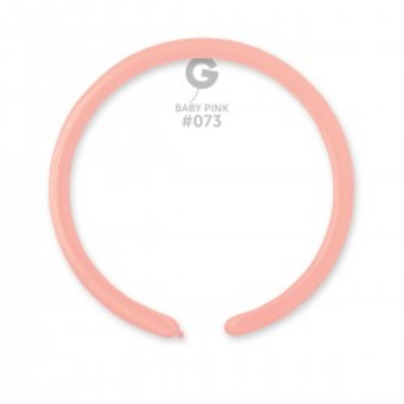 Solid Balloon Baby Pink D2 (160)-073 | 50 balloons per package of 1'' each