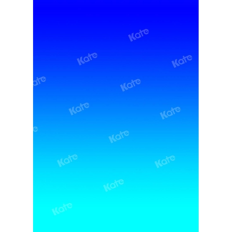 Kate Abstract Gradient Blue Backdrop Designed by Kate Image 3x5ft(1x1.5m) Microfiber (Printed)
