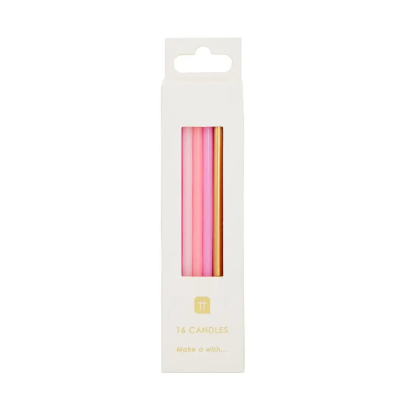 Pink & Gold Candles