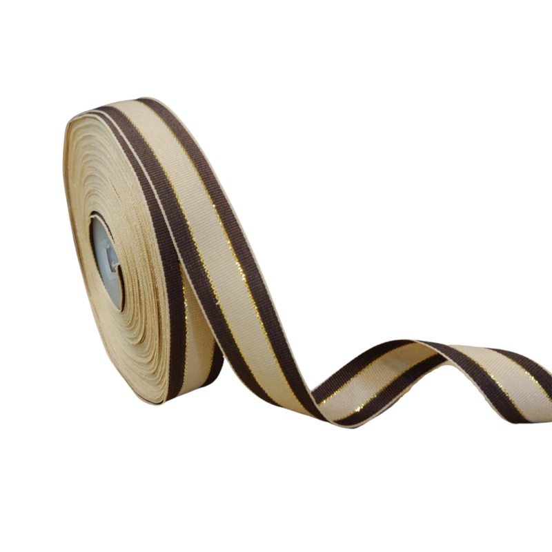 ZOHARA STRIPES | BROWN & BEIGE | 20MM | 25MTR
