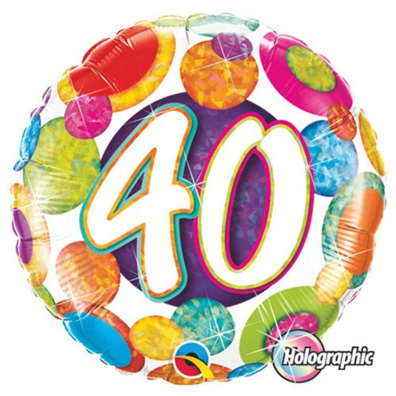 40 Big Dots & Glitz 18 Balloon
