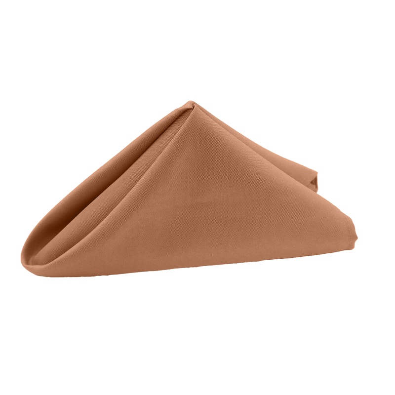 Premium Polyester Napkin 20"x20" - Latte Rose