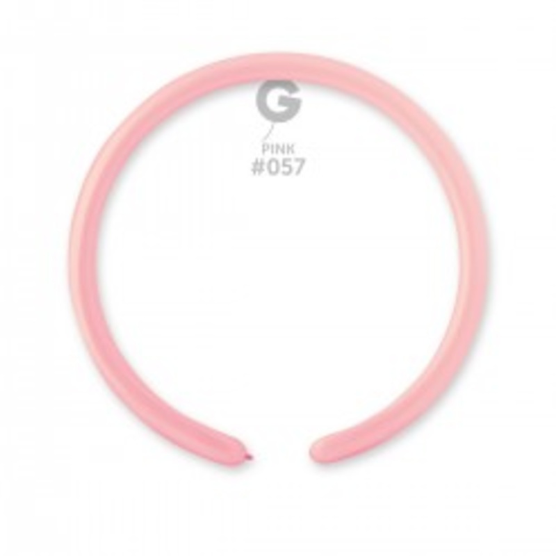 Solid Balloon Pink D2 (160)-057 | 50 balloons per package of 1'' each