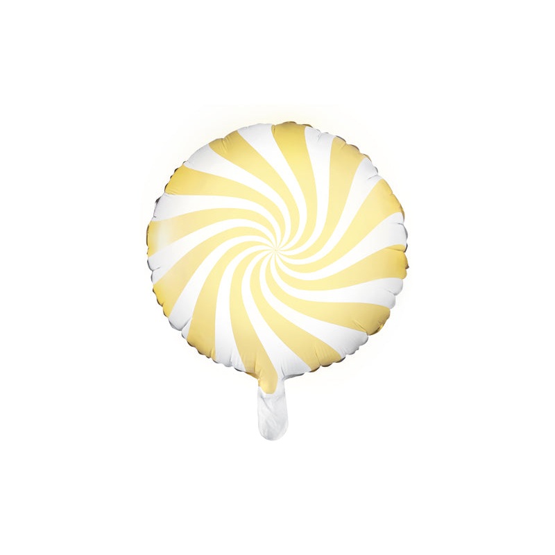 Foil balloon Candy, 13.8in, light yellow FB20P-084J