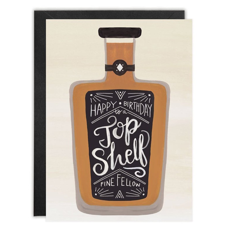 Top Shelf Fine Fellow Birthday Card