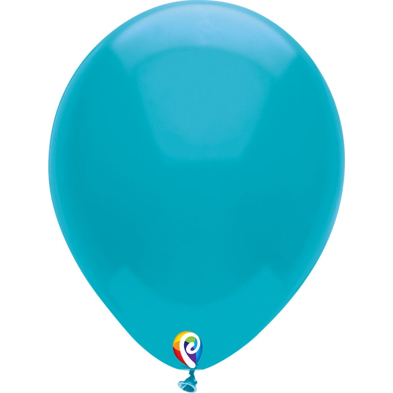 Turquoise 12 Latex Balloons (50 count)