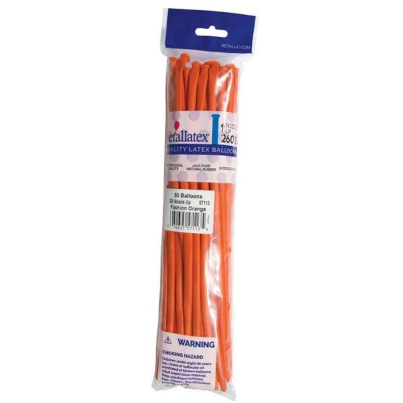 260 Sempertex Latex Balloon Pack, Orange | 50 ct