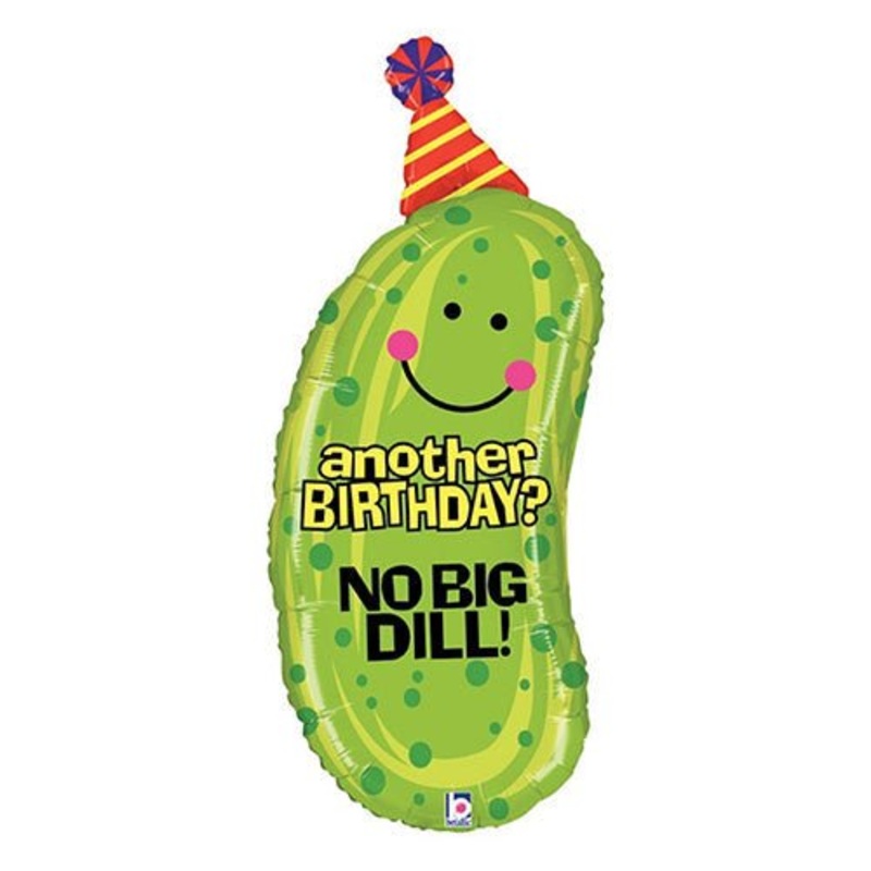 Birthday No Big Dill! SuperShape Mylar Balloon 32" | 1 ct