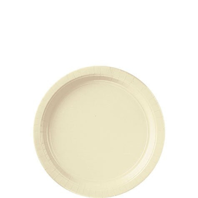 Vanilla Creme Dessert Paper Plates 6.75" | 20ct