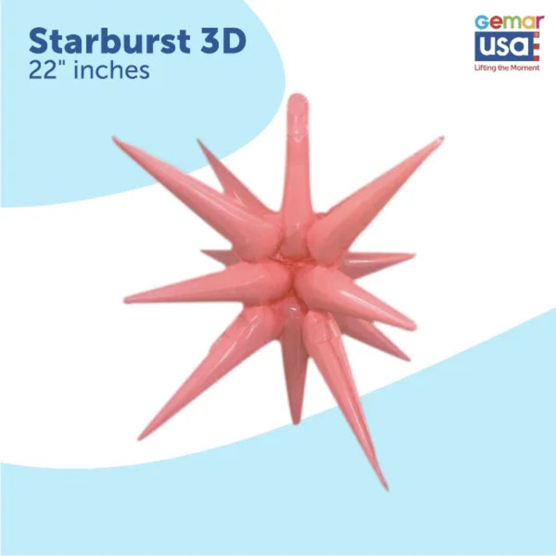 Starburts Balloon Pink 26579 - 22 in