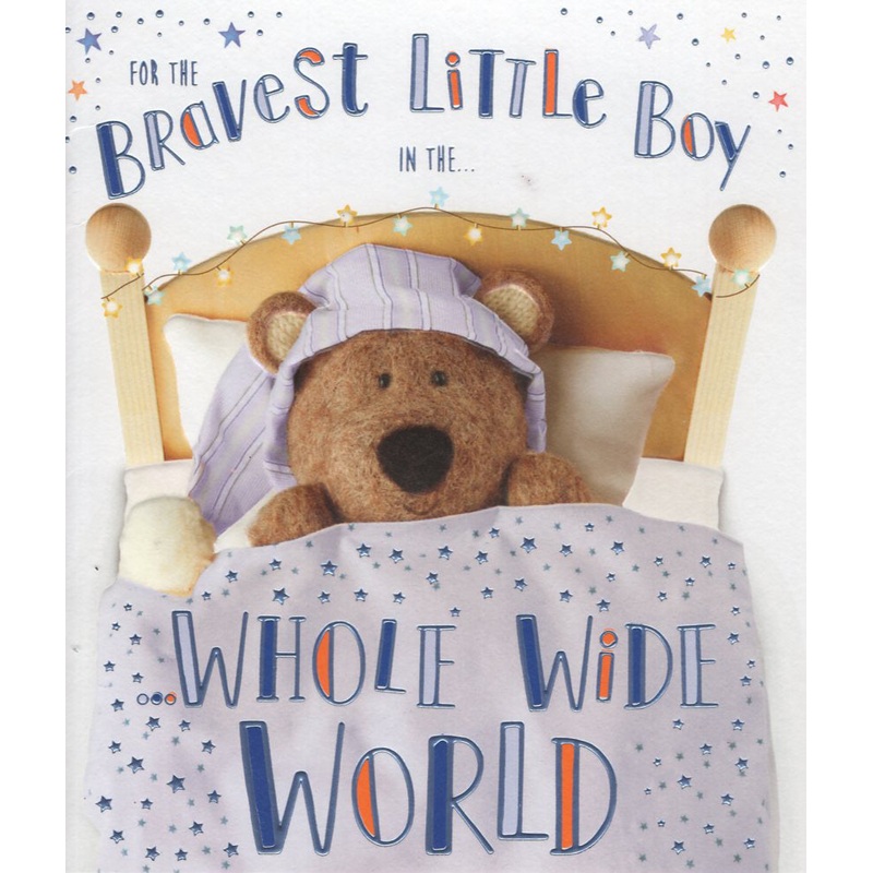 Bravest Little Boy in The Whole Wide World Card - Get Well Soon