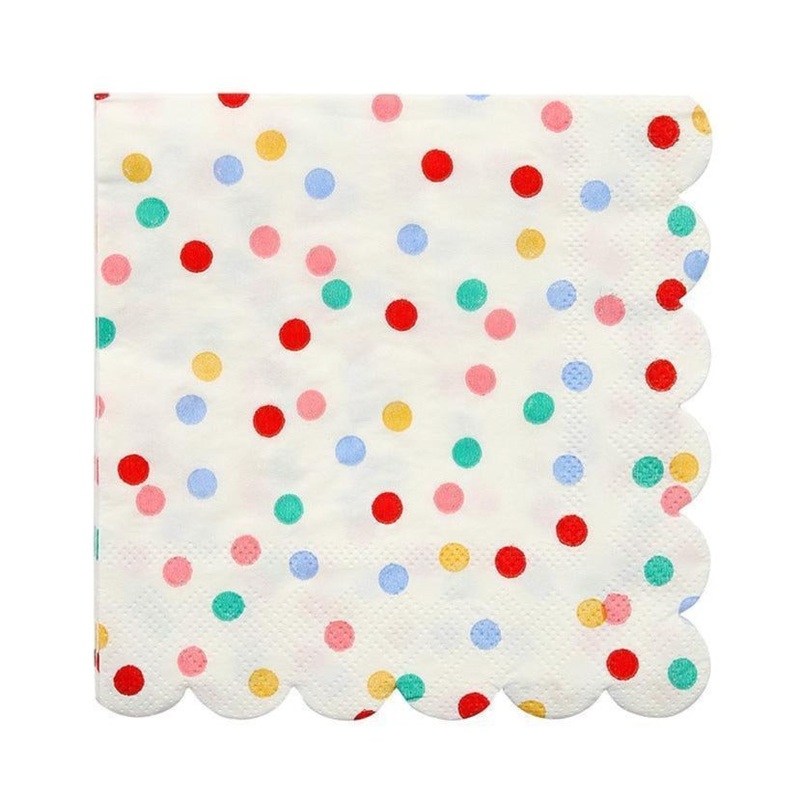 Spotty Polka Dot Rainbow Napkins