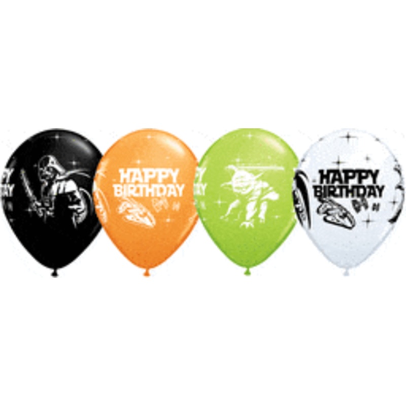 Star Wars Birthday Assorted 11 Latex Balloons (25)