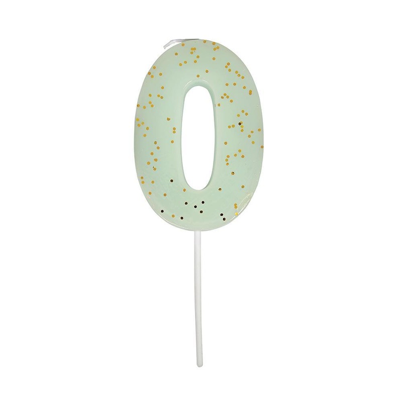 Number Candle 0 (Mint)