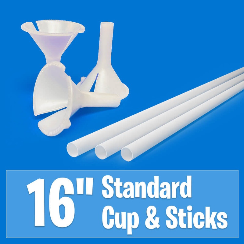 16 Standard Balloon Cups & Sticks Cups Only - 100 Pack