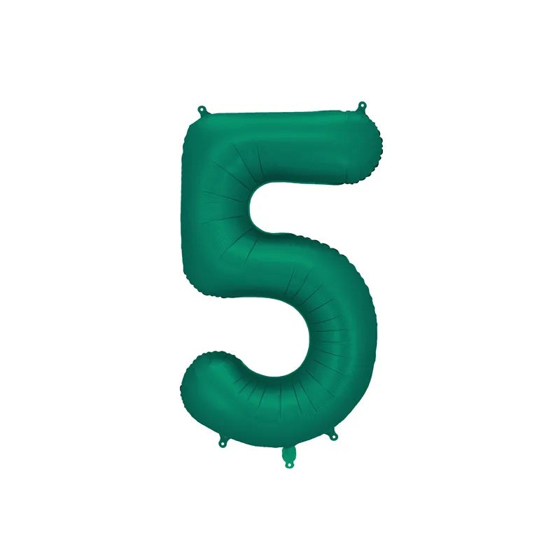 Foil Balloon Number 5 Bottle Green - FB1S-5-012B