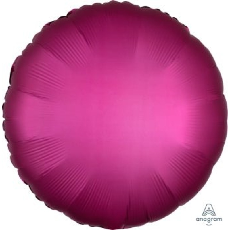 Pomegranate Round Satin Luxe Balloon 18" | 1ct