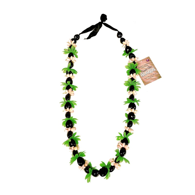 Islands Sea Shell Kukui Nut Lei | 1ct