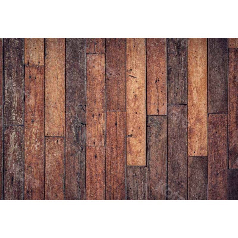 Kate Wood Grain Floor Backdrop Vintage Texture Designed by Chain Photography 5x3ft(1.5x1m) Microfiber (Printed)