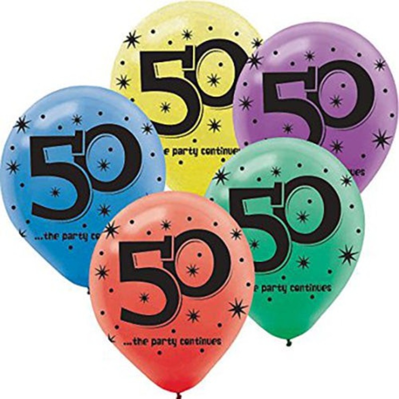 50 - The Party Continues 12 Latex Balloons (20 count)