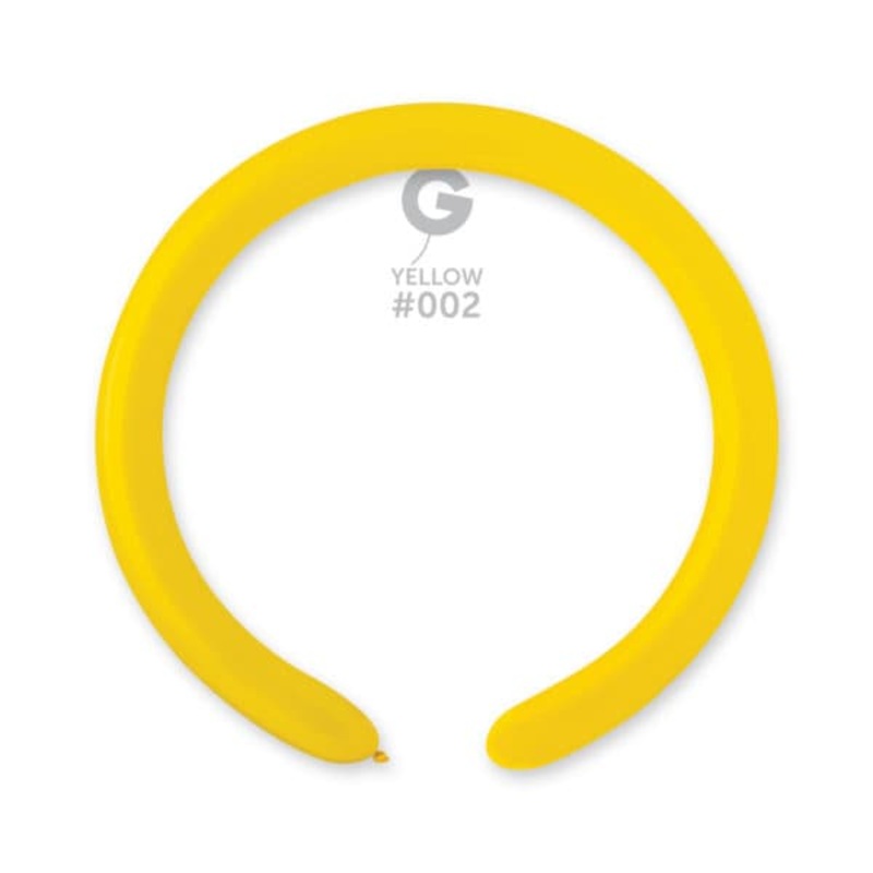 Yellow #002 260 Latex Balloons (50 count)