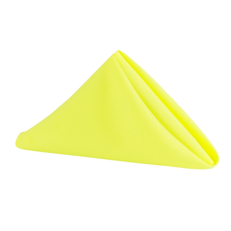 Premium Polyester Napkin 20"x20" - Yellow