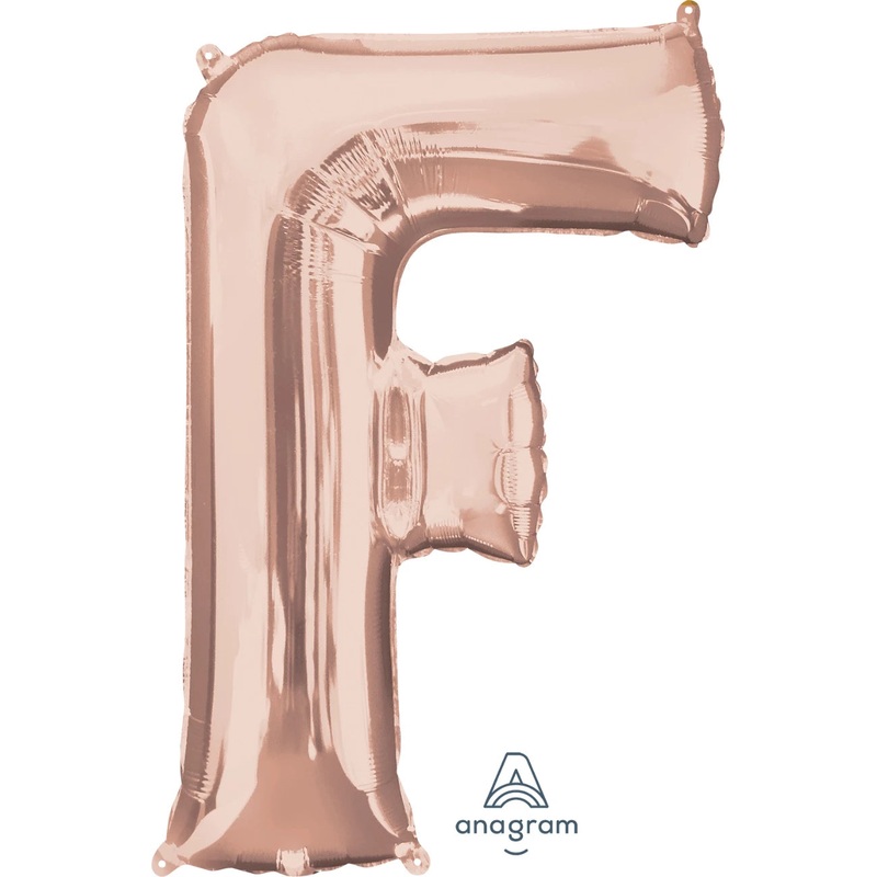 Rose Gold F Giant Letter 3656901 - 34 in