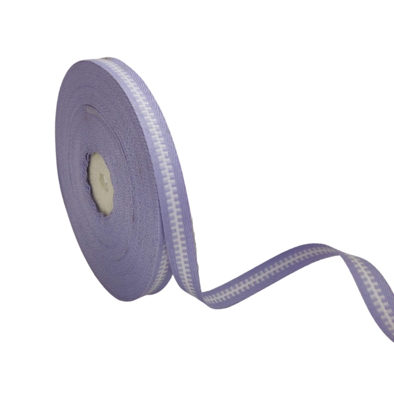 VEGA STRIPES | LAVENDER WITH WHITE | 10MM | 25MTR
