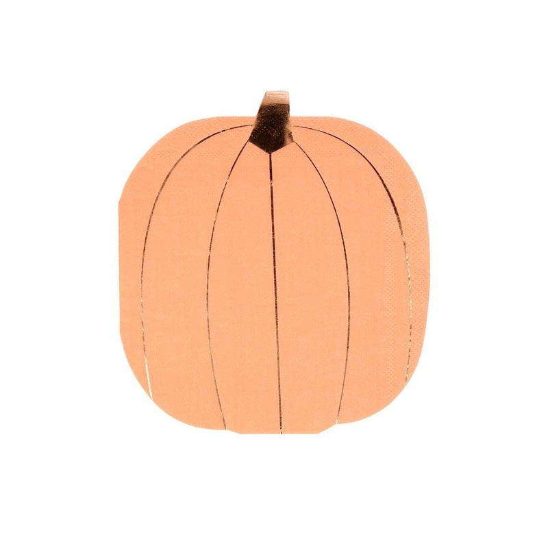 Large Pumpkin Shaped Napkins