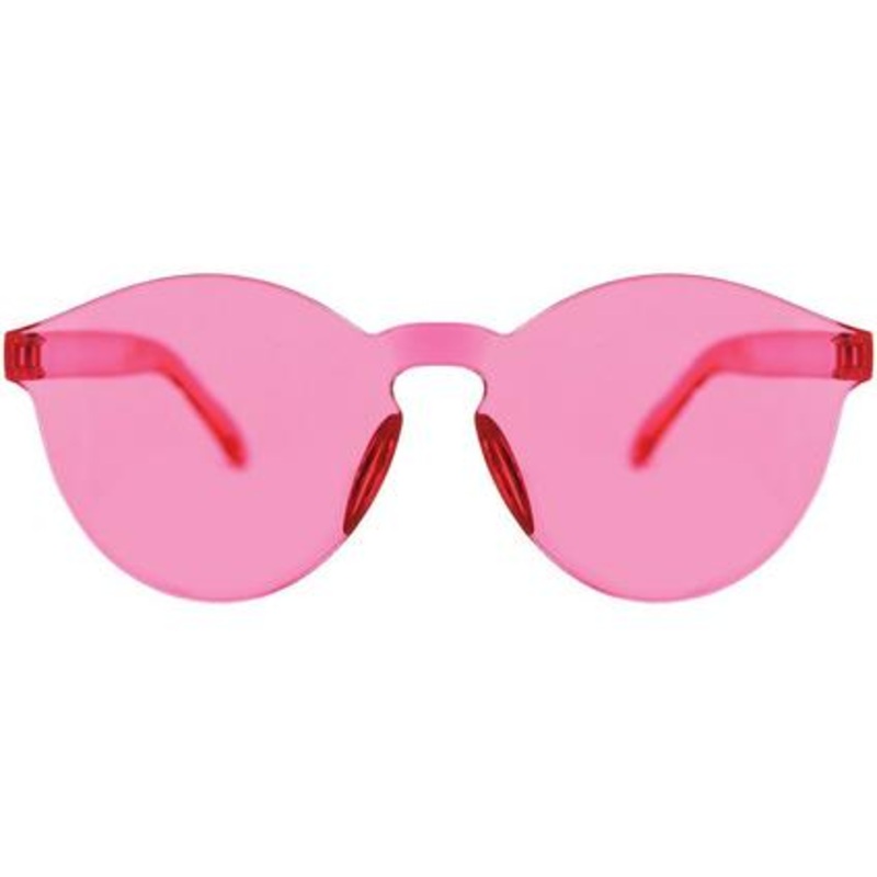Frameless Clear Pink Glasses | 1 pr