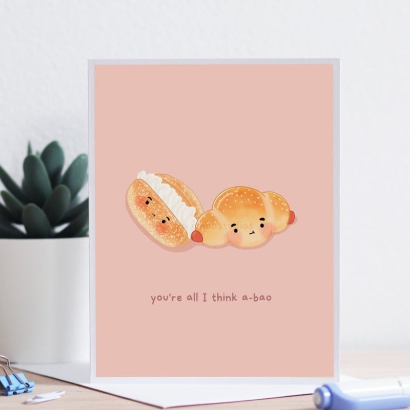 You're All I Think A-bao Card